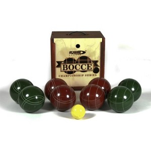 St. Pierre Tournament Bocce Set in Wood Box (TB2)  - Made in USA - 1 of 2