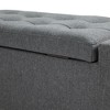 NicBex Storage Bench Ottoman with Storage Linen Fabric Storage with Lift Top for Bedroom and Entryway - 2 of 4