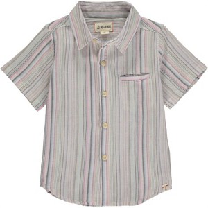 Boy's Multi Stripe Short Sleeved Shirt - ME & HENRY - 1 of 1