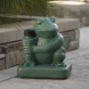 VisioGear Umbrella Stand, Patio Frog Shape Umbrella Base for Garden Yard Poolside, Green, 14"*14"*16" - 4 of 4
