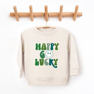 The Juniper Shop Happy Go Lucky Smiley Face Toddler Graphic Sweatshirt - 1 of 3