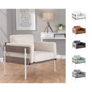 Kari Accent Chair White - LumiSource - 1 of 4