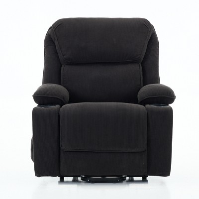 GDFStudio Naya Modern Remote-Controlled Heating and Massage Assistive Upholstered Recliner Chair