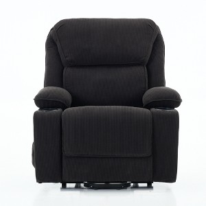 GDFStudio Naya Modern Remote-Controlled Heating and Massage Assistive Upholstered Recliner Chair - 1 of 4