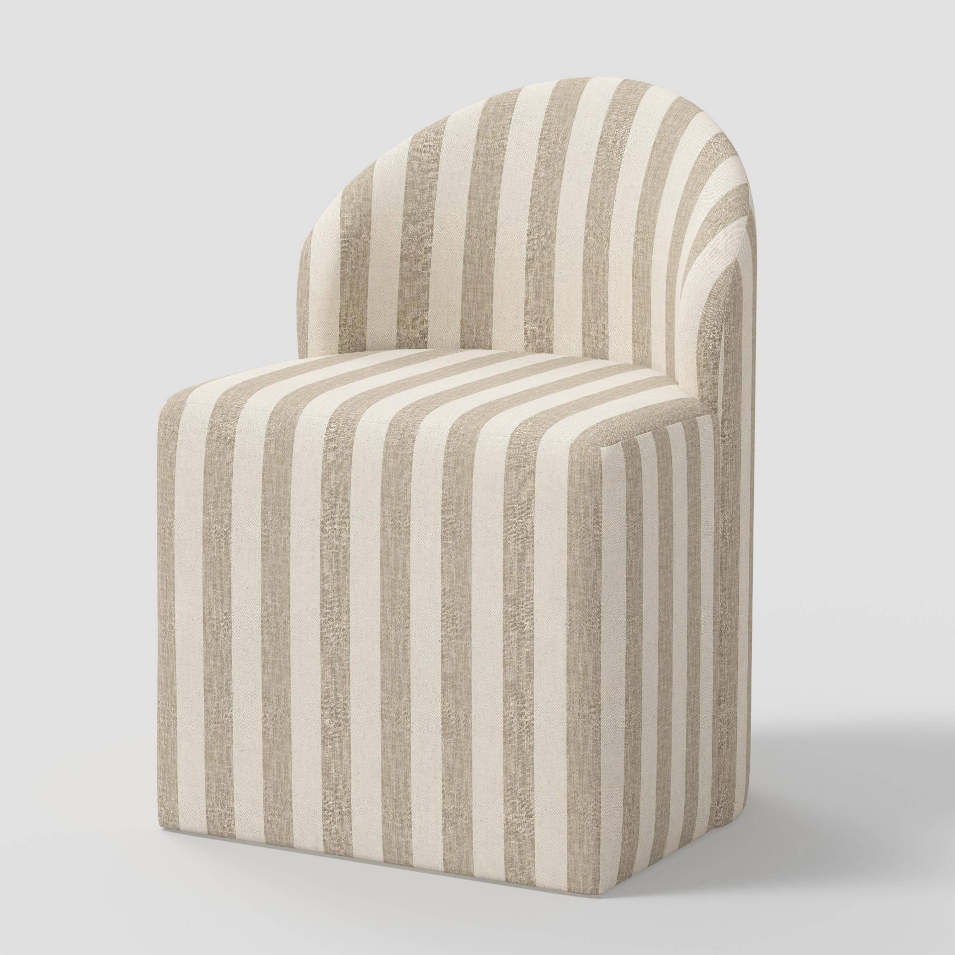 Ella Tub Upholstered Dining Chair Malcolm Stripe/Brown - Threshold™