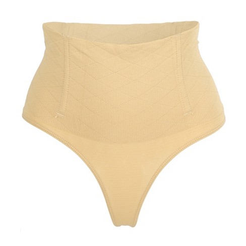 Unique Bargains Women Slimming Body Shaping Tummy Control Shapewear Control  Panties Underwear 1 Pcs Beige 2XL