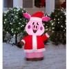 Holiday Living 3.5-ft Lighted Waving Pig in a Santa Suit Christmas Inflatable - 2 of 4