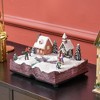 Whisen Christmas Village on an Open Bible with LED Lights and Music, Rotating Ice Skaters, Battery Operated - 2 of 4