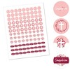 Big Dot of Happiness Confirmation Pink Elegant Cross - Girl Religious Party Round Candy Sticker Favors - Labels Fits Chocolate Candy (1 sheet of 108) - 2 of 4