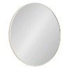 Kate and Laurel Zayda Metal Round Mirror, 24" Diameter, Natural - 4 of 4