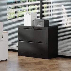 ORRD 3-Drawer File Cabinet with Lock – Heavy-Duty Metal Lateral Filing Cabinet for Home Office, Letter/Legal Storage, Easy Assembly - 1 of 4