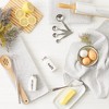 Design Imports Light Gray/Off-White Tonal Recycled Cotton Waffle Dishtowel Set/3 - 4 of 4