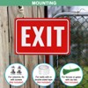 Unique Bargains Aluminum Reflective Rust Free Waterproof Exit Sign 2 Pcs - 3 of 4