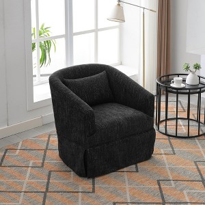 Living Room Chairs, Single Sofa With 360 Degree Rotating Base, 300 Lbs Weight Capacity Ergonomics Accent Sofa, Upholstered Arm Chair - 1 of 4