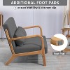 KTMBDW 50" Love seat Sofa 2 Seat Mid Century Modern Accent Chair, Uplostered 2 Person Couch Loveseat for Small Place Bedroom Office, Gray - 4 of 4