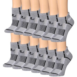 Tipi Toe Women's 12-Pairs Running & Athletic Graphite Pulse Pack Performance Low Cut Socks - 1 of 1
