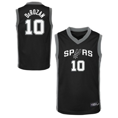 Outerstuff NBA Boys (4-12) San Antonio Spurs Team Jersey Top, Grey