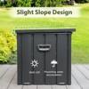 Syemin Deck Boxes Garden Large Patio Storage, for Furniture, Outside Cushions and Garden Tools, Bench, Easy to assemble，Black, 49.41"*29.57"*29.72" - 4 of 4
