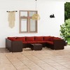 vidaXL Garden Lounge Set Brown PE rattan Large Modular - 2 of 4