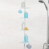 Hirise Four Corner Standing Shower Caddy With 9' Tension Pole Rust Proof  Aluminum Shower Organizer - Better Living Products : Target