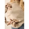 Women's Floral-Pattern Knit Mock-Neck Sweater - PROMESA - 3 of 4