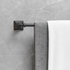 BWE 4-Piece Bath Hardware Set with Towel Bar Hand Towel Holder Toilet Paper Holder Towel Hook Square - 3 of 4