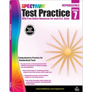 Spectrum Test Practice, Grade 7 - by  Spectrum & Carson Dellosa Education (Paperback) - 1 of 1