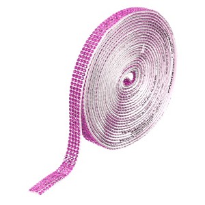 Unique Bargains Self-Adhesive Crafts Decorations Crystal Rhinestone Diamond Ribbons - 1 of 4