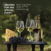 Bormioli Rocco 14.75 oz White Wineglasses, Set Of 8, Crystal Clear Star Glass, Laser Cut Rim For Winery Tasting, Party Drinking Glassware - 3 of 4