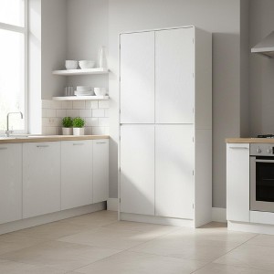 Homy Casa 72" Kitchen Storage Cabinet with Door Shelves and Adjustable Shelves - 1 of 4