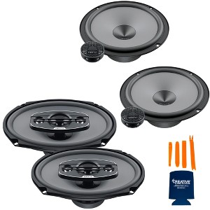 Hertz One Pair of K-165 UNO Series 6.5" 2-Way Component Speakers and One Pair X-690 UNO Series 6x9" 4-Way Coax Speakers - 1 of 4