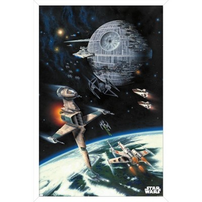 Star Wars: Episode VI - Movie Poster / Print (Space Battle) (Size: 27  X38)