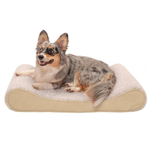 Furhaven Ultra Plush & Suede Luxe Lounger Gel Top Dog Bed : Target