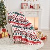 Lomsoe Cozy Printed Blanket Blanket, Flannel Throw Size for Home Decoration, Ultra Soft Throw, Christmas Light. - 2 of 4