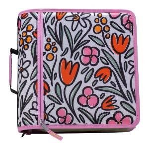 Case-it Print Might Zip Tab Zipper Binder Expanding File Folder and Shoulder Strap and Handle - 1 of 3