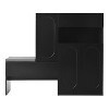 VYNXARIA Elegant Black 2-in-1 Shoe Cabinet & Storage Bench - 3 of 4