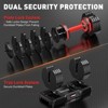 GIKPAL 5 in 1 Adjustable Dumbbells, Adjustable Free Weights Plates and Rack - Adjust Hand Weights for Home Gym Full Body Workout Fitness - 4 of 4