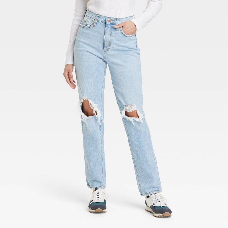Women's High-Rise 90's Vintage Straight Jeans - Universal Thread™ , 1 of 13