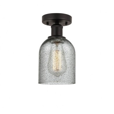 Caledonia - 1 Light Semi-Flush Mount In Industrial Style-9.75 Inches Tall and 5 Inches Wide