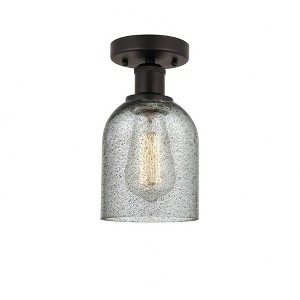 Caledonia - 1 Light Semi-Flush Mount In Industrial Style-9.75 Inches Tall and 5 Inches Wide - 1 of 1