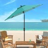 Athens Inside Out Striped 9Ft Crank Auto Tilt Umbrella - PAT8007 - Safavieh - 2 of 4