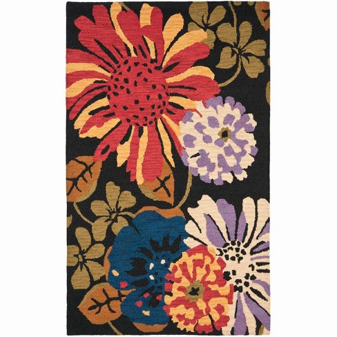 Jardin Jar321 Hand Tufted Area Rug - Black/multi - 8'x10' - Safavieh ...