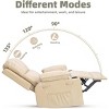 homfan Oversized Recliner Chair w/ Heat & Massage - 360° Swivel Rocking Chair w/ Cup Holder - 4 of 4