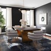 TOV Furniture Dente Velvet Dining Chair By Inspire Me! Home Decor in Grey - 2 of 4