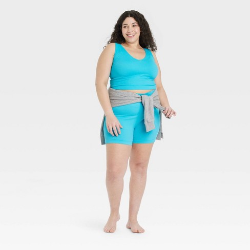 Women's Ribbed Seamless Reversible Tank Top - Colsie™ Blue Xs : Target