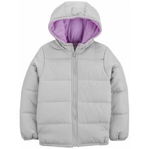 Carter's Cozy Quilted PufferCoat for Girls - Warm and Stylish Winter Outerwear - 1 of 3