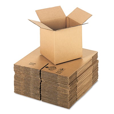 GENERAL SUPPLY Brown Corrugated - Cubed Fixed-Depth Shipping Boxes 8l x 8w x 8h 25/Bundle 888