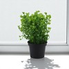 Unique Bargains Artificial Plants Bellflower Decorative Pot Plastic 3.74"x3.74"x10.63" 1 Pc - 2 of 4