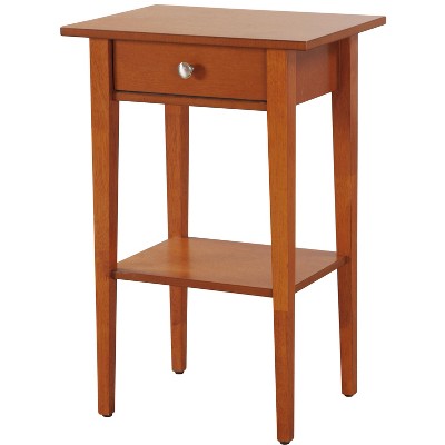 NicBex Nightstand with Storage Drawer Contemporary Side Table with Open Storage Shelf for Bedroom,Living Room
