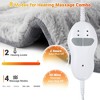 Heating Pad for Neck and Shoulders and Back,Vibrating Heating Pad for Back,Heating Pad with Massager, 24"×33",2 Heat Levels+4 Massage Modes - 4 of 4